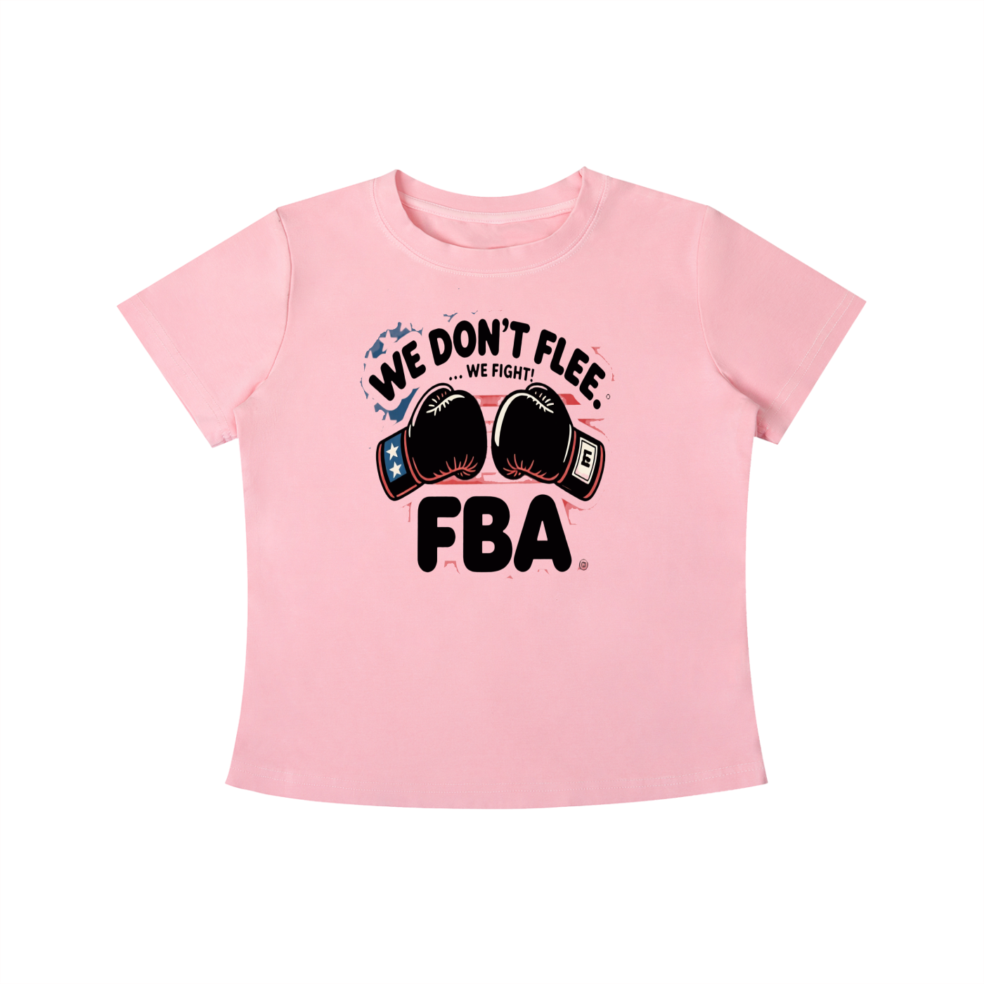 WE DON'T FLEE Vintage Wash Slim Fit T-shirt