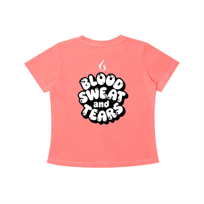 WE DON'T FLEE Vintage Wash Slim Fit T-shirt