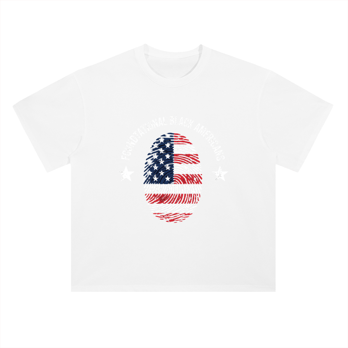 FLAGPRINT Drop Shoulder Cotton T-Shirt