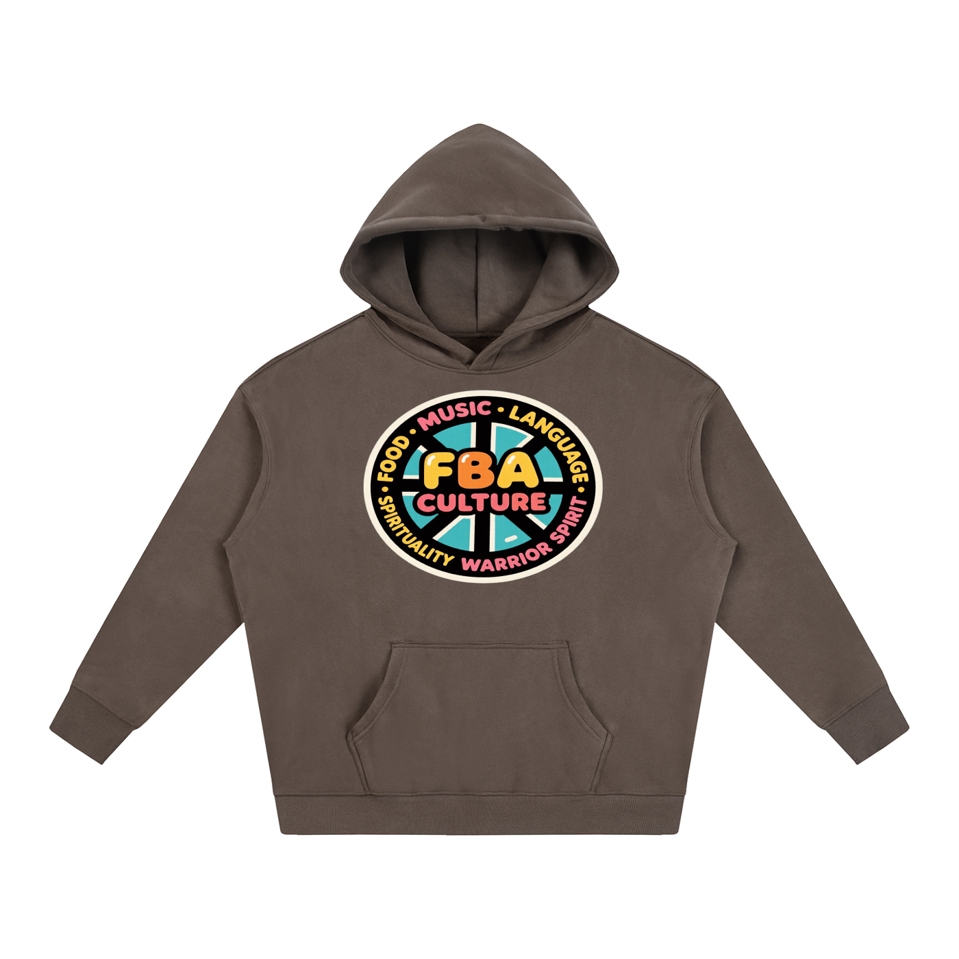 FBA CULTURE WHEEL Oversize Fleeced Hoodie