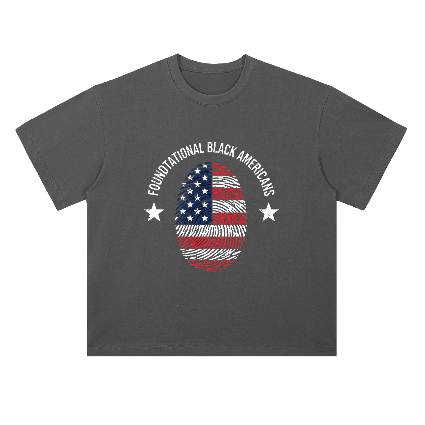 FLAGPRINT Drop Shoulder Cotton T-Shirt
