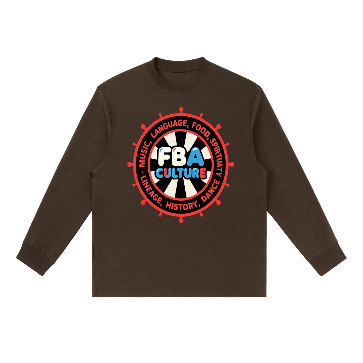 FBA CULTURE Crewneck Long-Sleeve T-Shirt