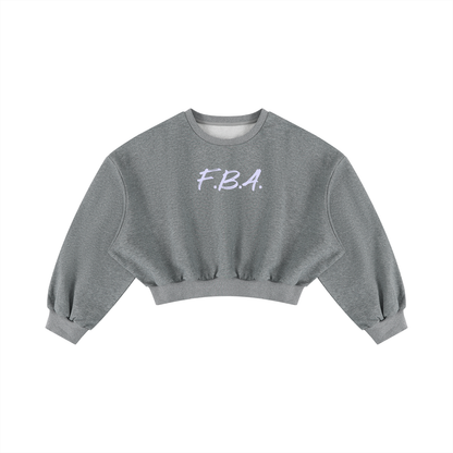 Women's FBA Boxy Cropped Crewneck Sweatshirt