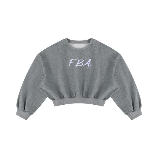 Women's FBA Boxy Cropped Crewneck Sweatshirt