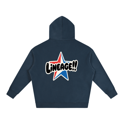 BUILT NOT TO FLEE Oversize Fleeced Hoodie