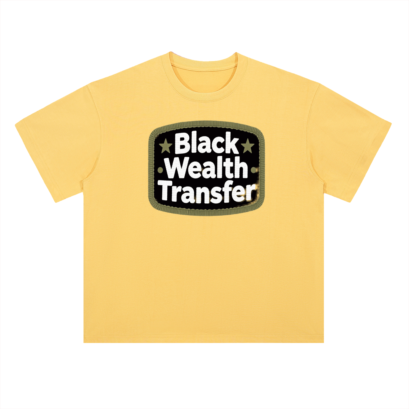 WEALTH TRANSFER Heavyweight Drop Shoulder Cotton T-Shirt