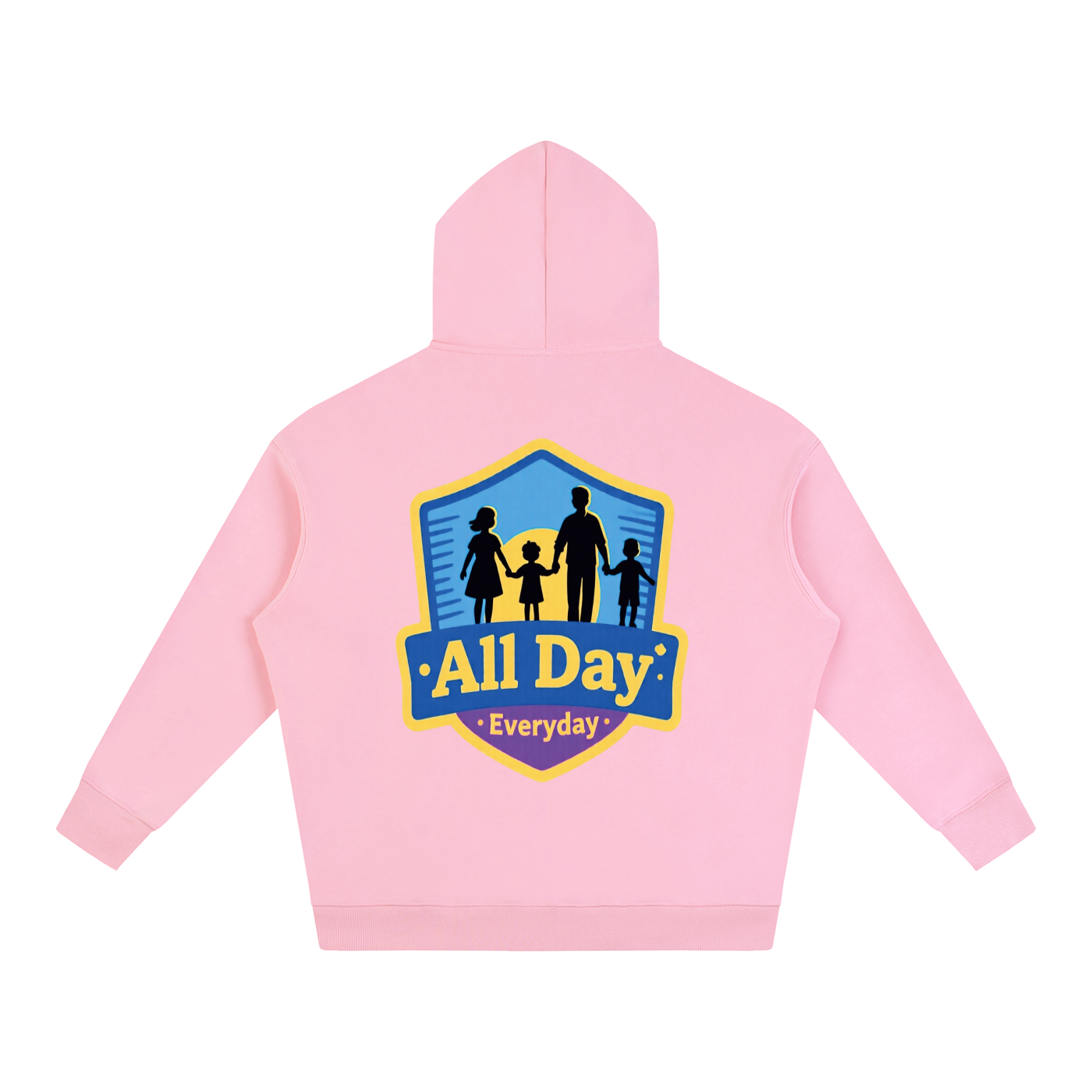 PRAYING FAMILY Oversize Fleeced Hoodie