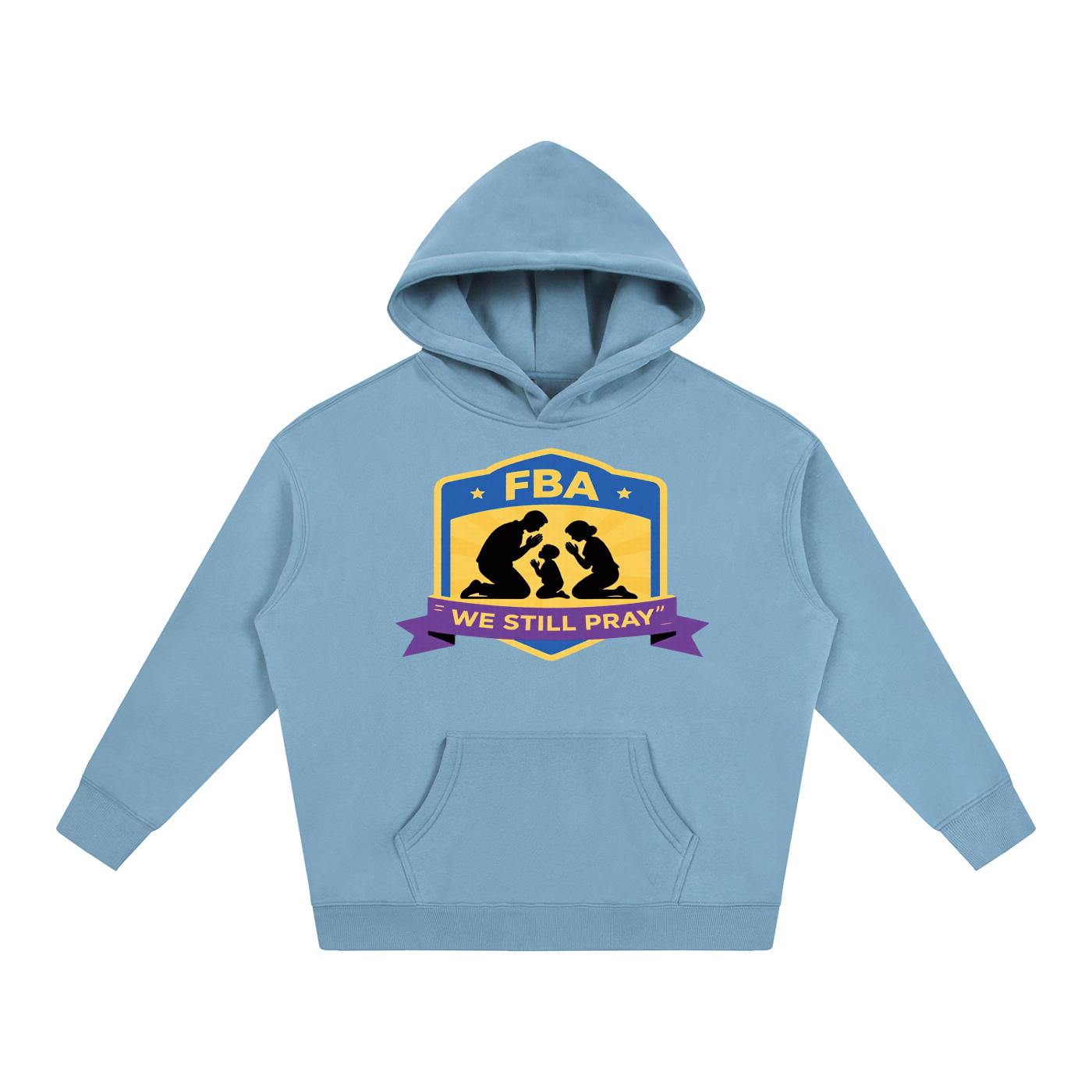 PRAYING FAMILY Oversize Fleeced Hoodie