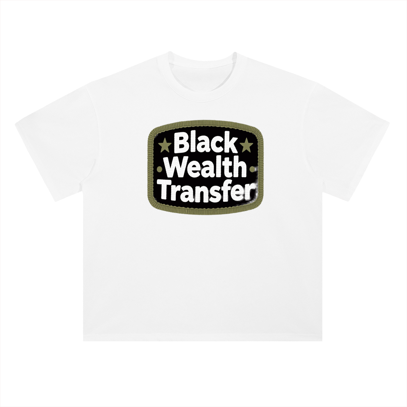 WEALTH TRANSFER Heavyweight Drop Shoulder Cotton T-Shirt