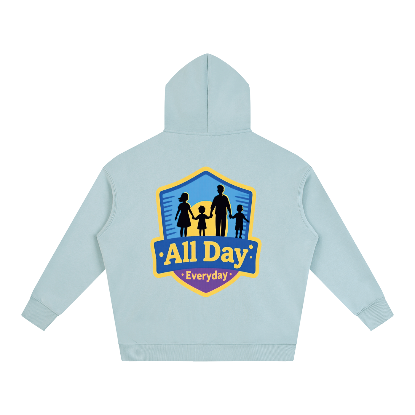 PRAYING FAMILY Oversize Fleeced Hoodie