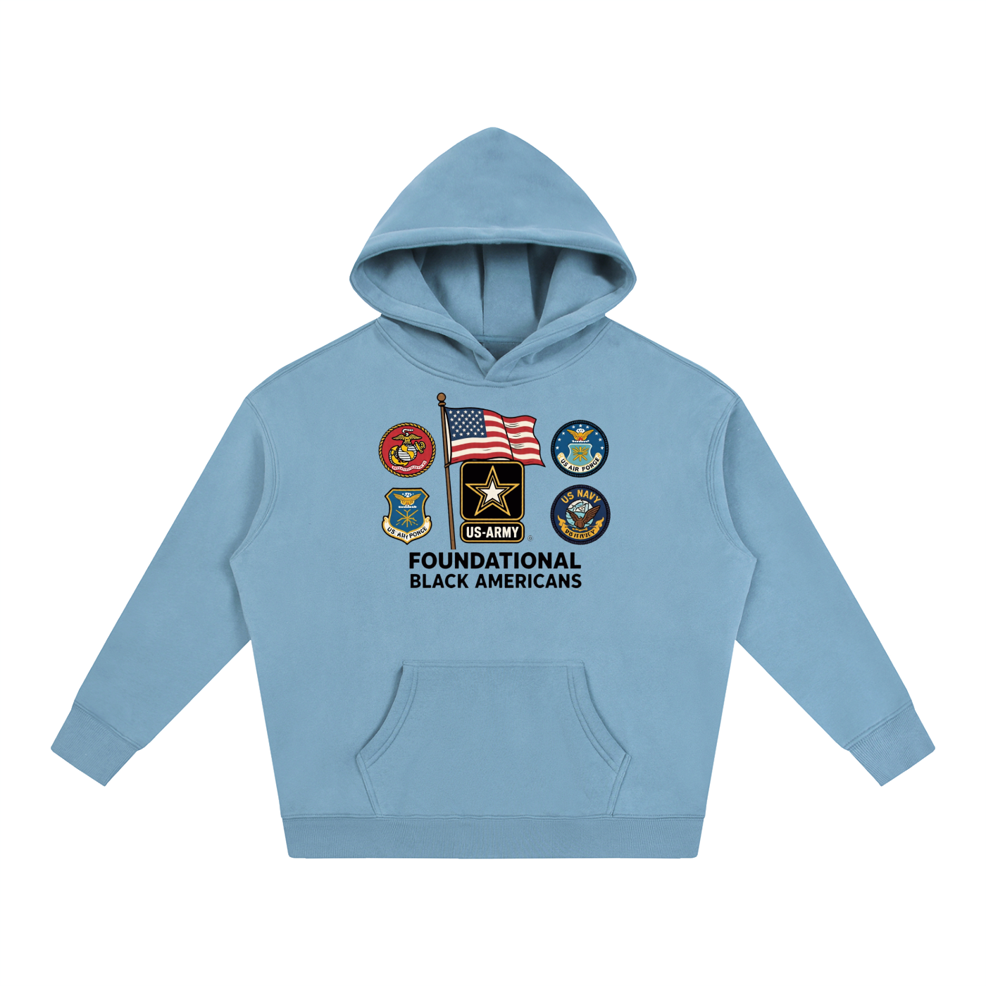 FBA SERVICEMEN Oversize Fleeced Hoodie