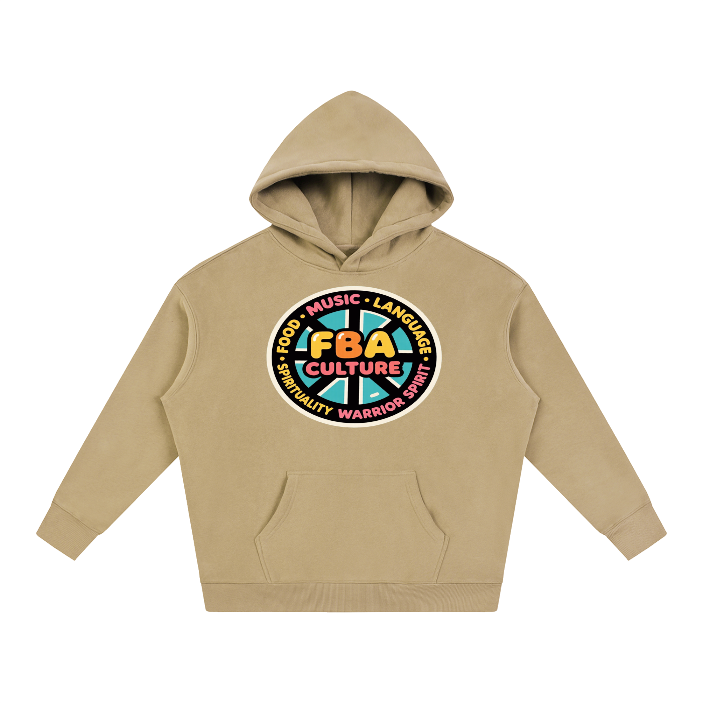 FBA CULTURE WHEEL Oversize Fleeced Hoodie