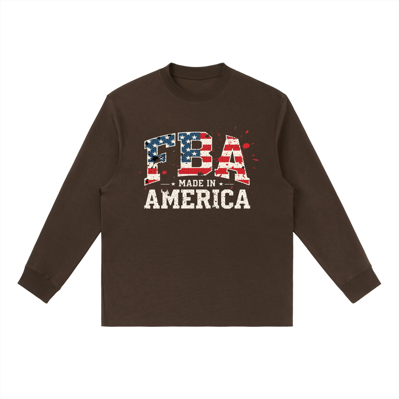 MADE IN AMERICA Crewneck Long-Sleeve T-Shirt