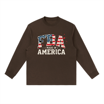 MADE IN AMERICA Crewneck Long-Sleeve T-Shirt