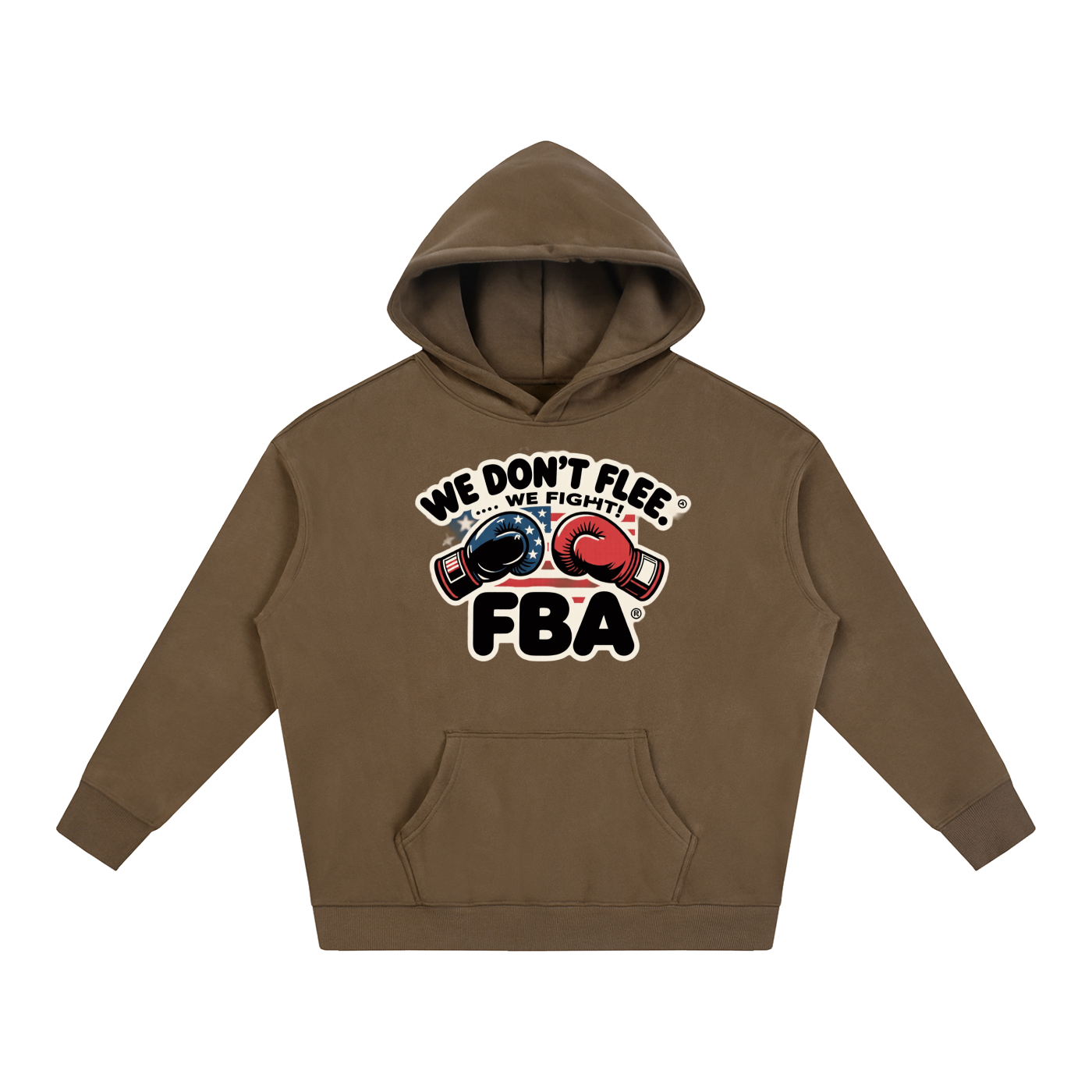FBA NO FLEE ZONE Oversize Fleeced Hoodie