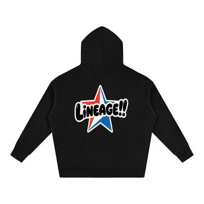 BUILT NOT TO FLEE Oversize Fleeced Hoodie
