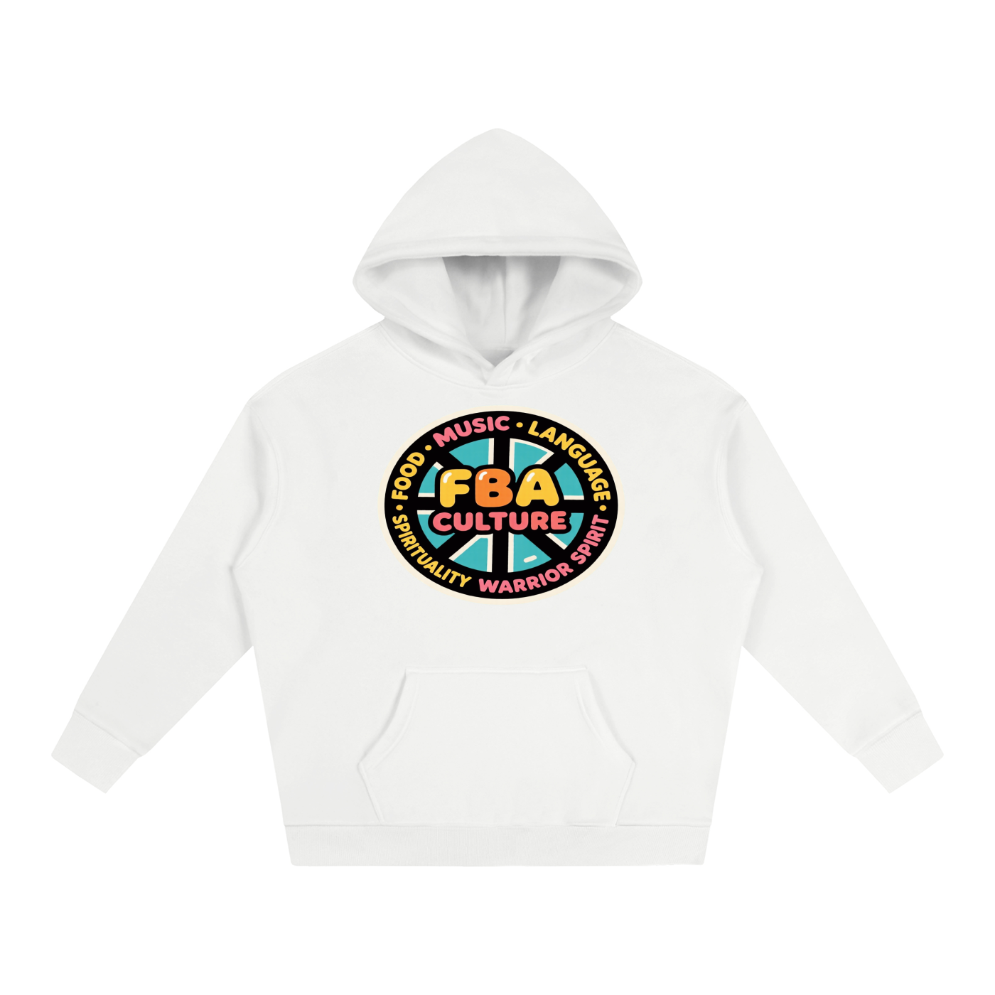 FBA CULTURE WHEEL Oversize Fleeced Hoodie