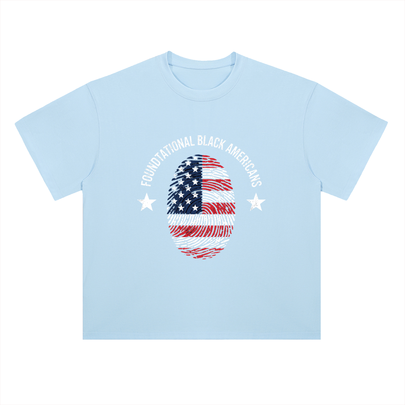 FLAGPRINT Drop Shoulder Cotton T-Shirt