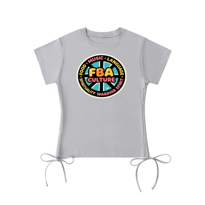 BRIGHT FBA CULTURE Drawstring T-Shirt