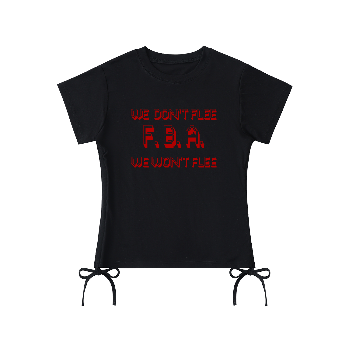 WE WON'T FLEE Drawstring T-Shirt
