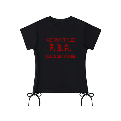 WE WON'T FLEE Drawstring T-Shirt