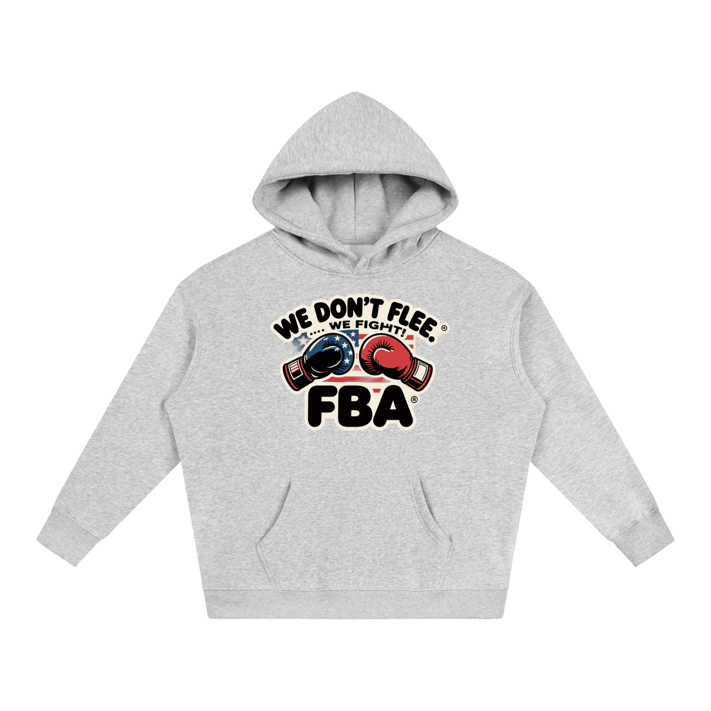 FBA NO FLEE ZONE Oversize Fleeced Hoodie