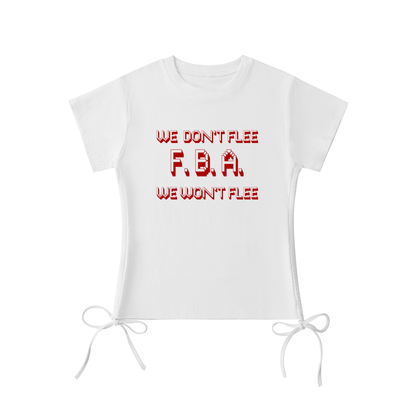 WE WON'T FLEE Drawstring T-Shirt