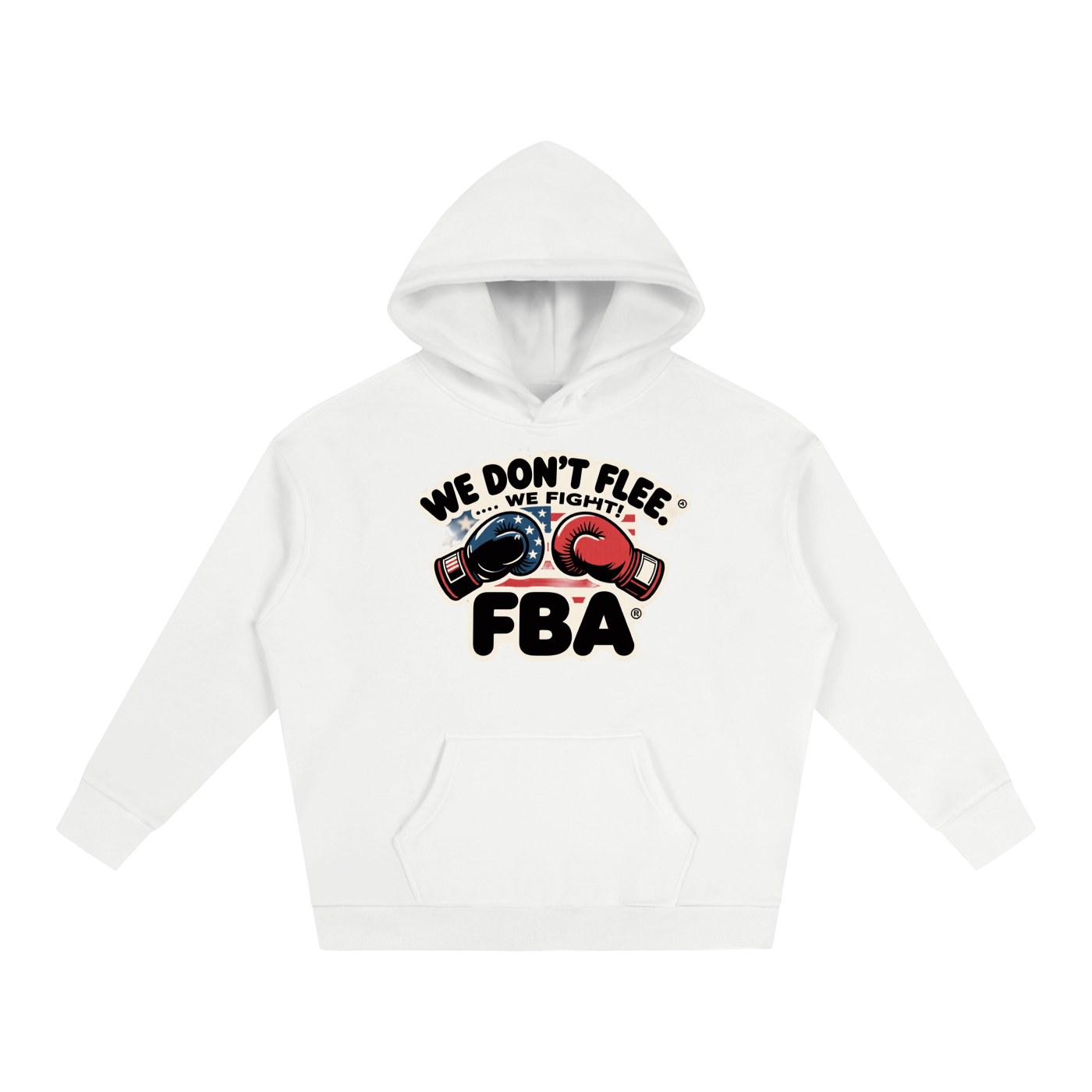 FBA NO FLEE ZONE Oversize Fleeced Hoodie