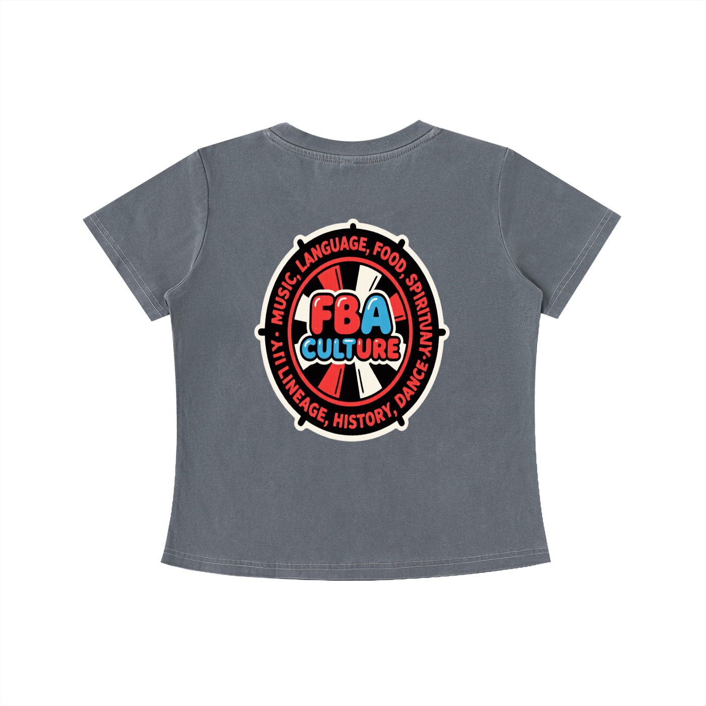 FBA BUBBLE Vintage Wash Slim Fit T-shirt
