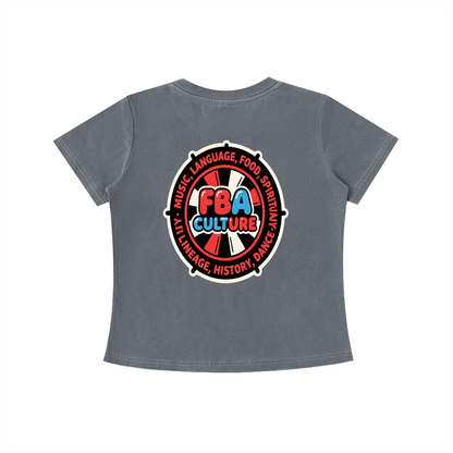 FBA BUBBLE Vintage Wash Slim Fit T-shirt