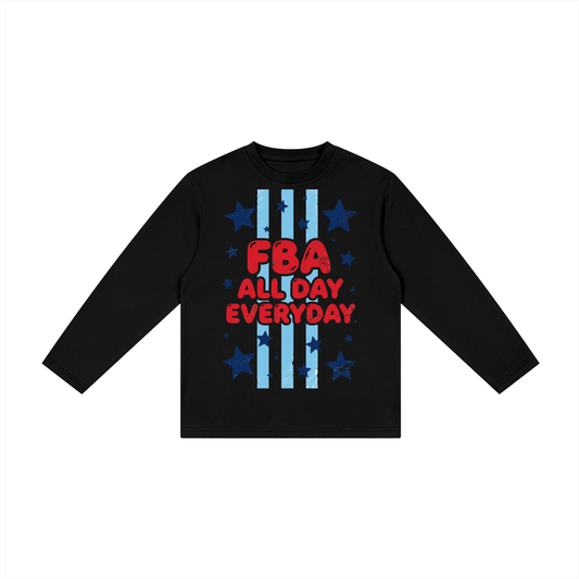 Kid's Drop Shoulder Long Sleeve T-Shirt